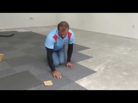 Carpet Tile Installation - How To Install Carpet Tile With Glue