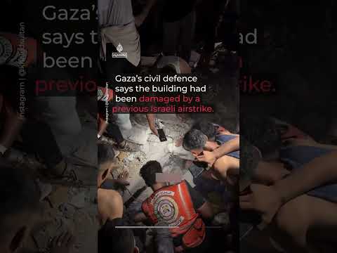 At least 10 dead, dozens missing in Gaza building collapse | AJ Shorts