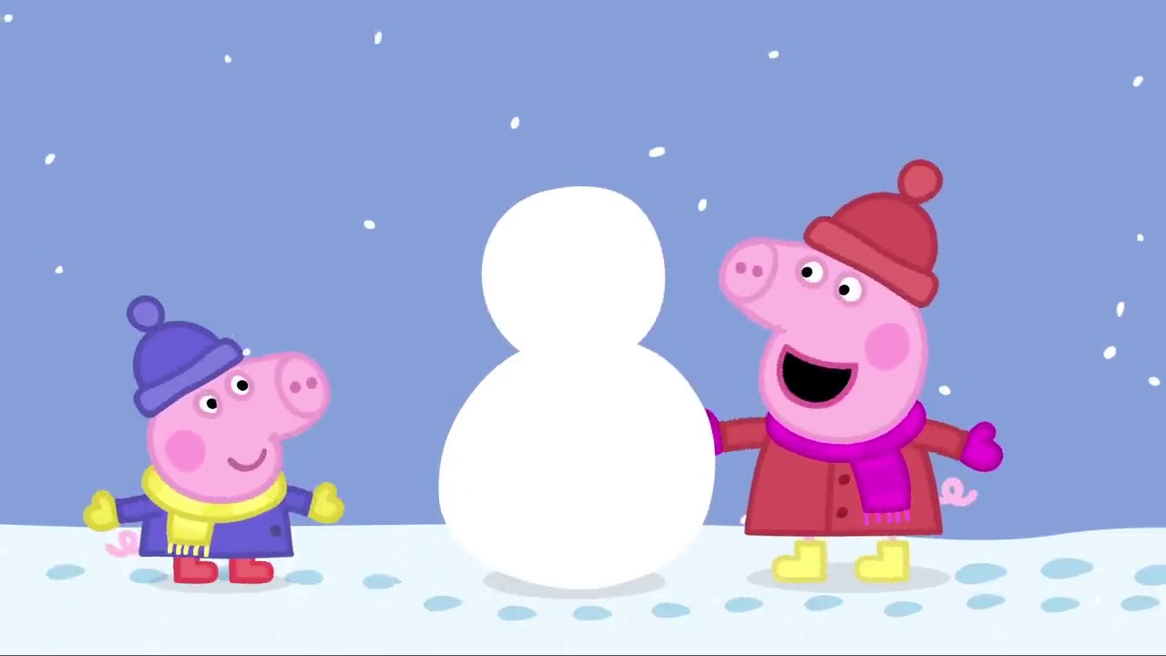 Peppa Pig S01 E26 : Schnee (Englisch)