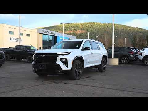 2026 Chevrolet Traverse AWD 4dr RS in White for sale at Salmon Arm Chevrolet Buick GMC in Salmon Arm, BC