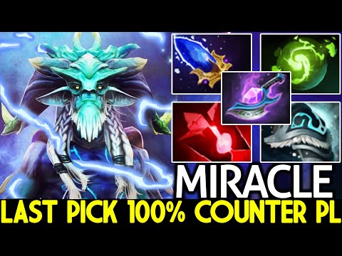 MIRACLE [Leshrac] When Pro Last Pick 100% Counter PL Carry Dota 2