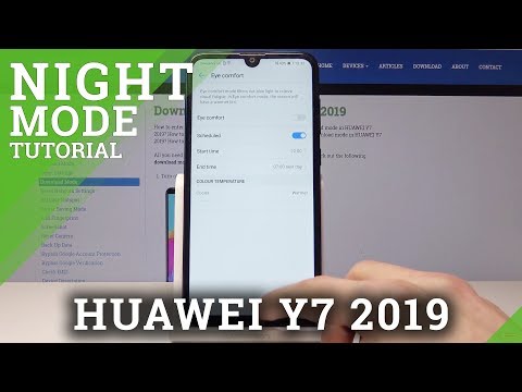 How to Enable Night Mode in HUAWEI Y7 2019 - Night Mode Settings