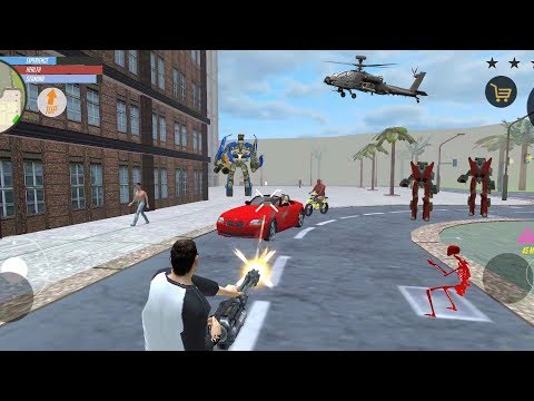 Real Gangster Crime 2 (Real Hero Fight Car Robot) Power of Machine Guns - Android Gameplay HD