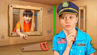 Download lagu Nastya and Escape from CARDBOARD PRISON Challenge mp3