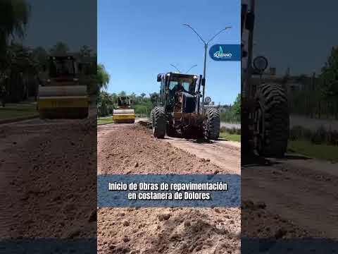 Intendencia de Soriano inició obras de repavimentación en costanera de Dolores