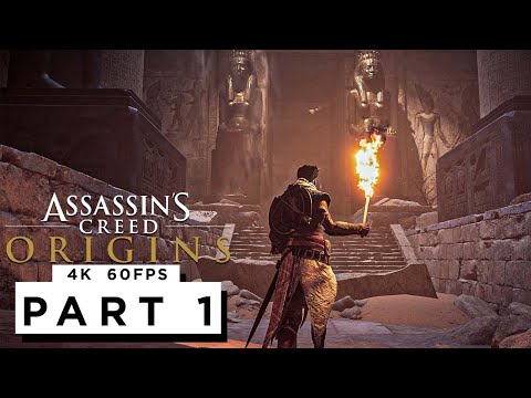 ASSASSINS CREED ORIGINS Walkthrough Gameplay Part 1 - (4K 60FPS) - No Commentary