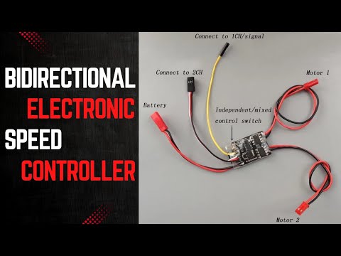 How to Use a Bidirectional Electronic Speed Controller for Brushed Motors | DIY ESC