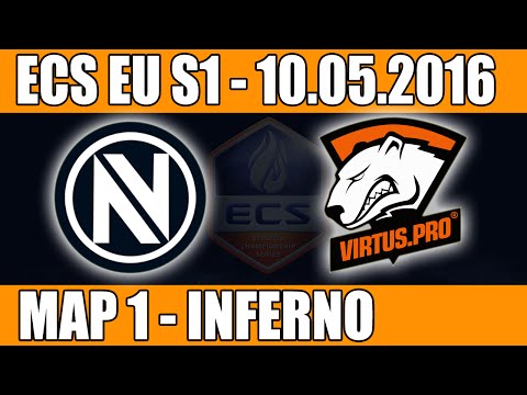 EnVyUs vs Virtus.Pro | Map 1 (Inferno) ECS EU Season 1 2016 CS:GO Week 5 (10.05.2016)