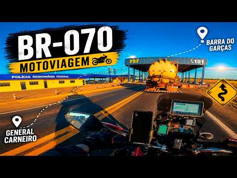 🗺️ De Barra do Garças a General Carneiro pela BR-070 🏍️ | #motoviagem  🌄