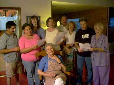 Barbara's birthday song to the tune of 76 trombones