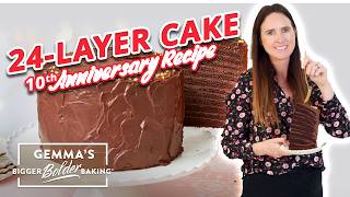 24-Layer Chocolate Cake Recipe + FREE Gift (10th Anniversary Episode)