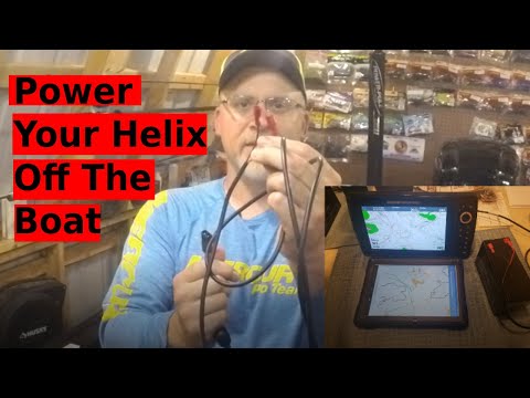 Power Humminbird Helix Off the Boat