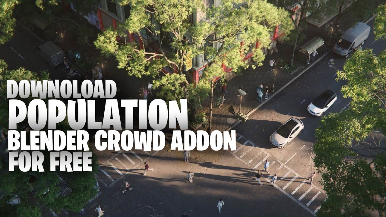 Get Blender population crowdsimulation addon for free