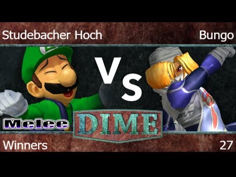 DIME 27 - TLOC | Studebacher Hoch (Luigi) vs RB | Bungo (Sheik) Winners - Melee