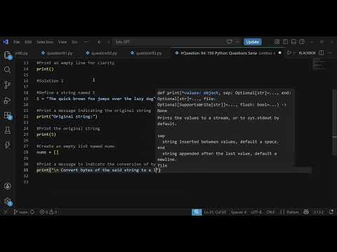 94 Python String Bytes To Integers Convert Bytes Into Integer List 150 Python Questions