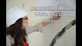 Renovation in Israel - White and black materials