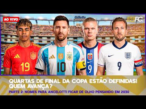 QUARTAS DE FINAL DA COPA SÃO DEFINIDAS; PARTE 2 DOS NOMES PARA ANCELOTTI EM 2030 – Bom dia, QFC