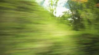 Download lagu Background Video jendela kereta api yang berjalan kecang dengan pemandangan hutan dan bukit hijau mp3