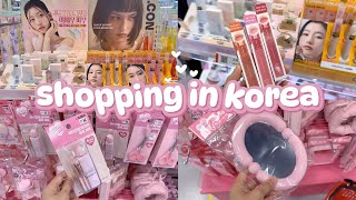 shopping in korea vlog 🇰🇷 skincare & makeup haul ❤️ daiso Kbeauty must have!