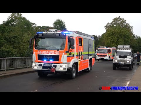 [Feuer mit Menschenleben in Gefahr] Einsatzfahrten von Feuerwehr und Rettungsdienst in Nidderau