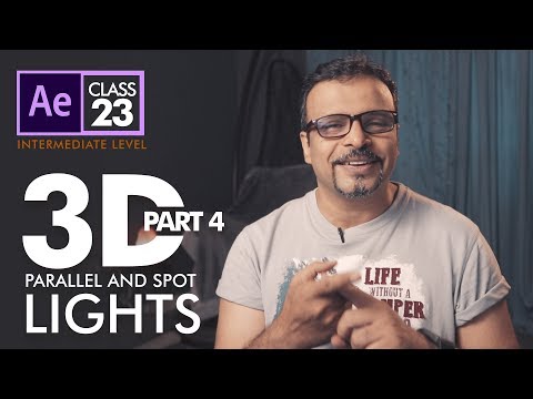 3D Parallel Light and Spotlights in After Effects اردو हिंदी