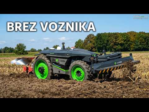 Oranje traktorja robota v Bolehnečicih