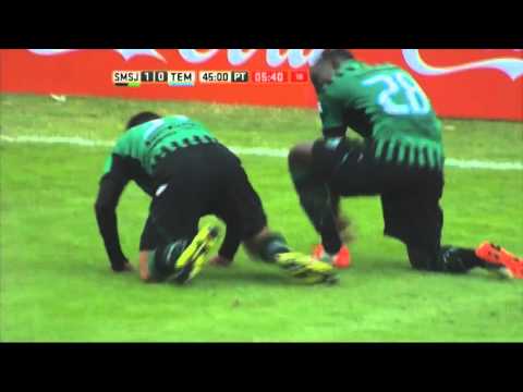 Gol de Dening. San Martín 1 Temperley 0. Fecha 14. Primera División 2016