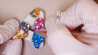 מחזיק מפתחות אותיות משרף עם נצנצים | מושלם למתחילים | מדריך שלב אחר שלב