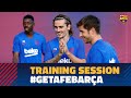 Recovery workout after the victory against Villarreal