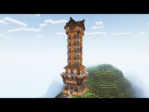 Enchanted.Architecture - How to build Medieval Tower - Minecraft tutorial