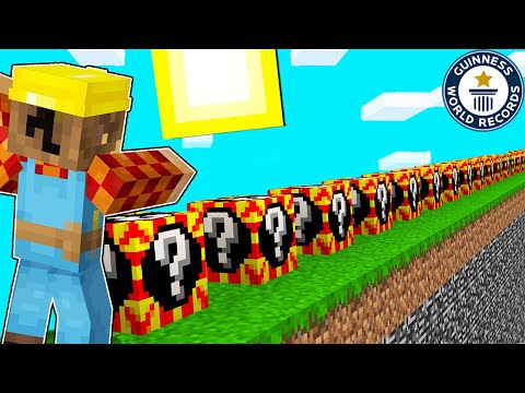 BATTO 5 RECORD MONDIALI CON I LUCKYBLOCK POKEMON SU MINECRAFT!!