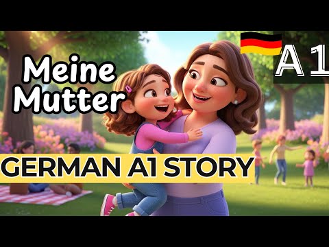 LEARN GERMAN: Easy A1 German Story: Meine Mutter 👩‍👧 (FOR BEGINNERS)