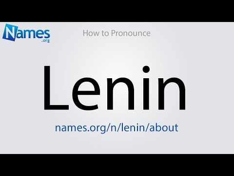 How to Pronounce Lenin