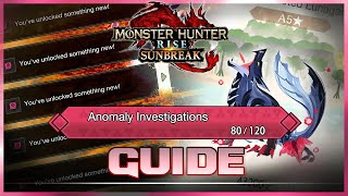 Unlock Anomaly 5* Quest FAST! BEST Investigation & Augment Guide MHRise Sunbreak モンハンライズ