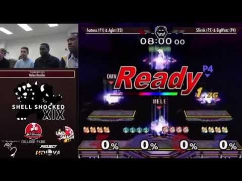 Shell Shocked XIX Melee Doubles - Fortune & Aglet vs Slikvik & BigWenz - Winner Semifinals