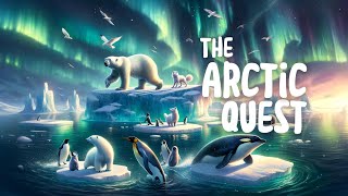 Arctic Night Whispers ❄️ | Soothing Bedtime Stories of the Polar Wonders | Northern Lights Melodies
