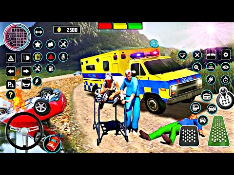 Ambulance Rescue Simulator 3D || Offroad Van Emergency Helicopter Flying Drive || Unique Games