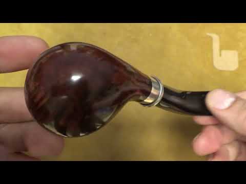 Pipa L'Anatra - 1 uovo d'oro - con vera in argento - Bent Apple - AN180