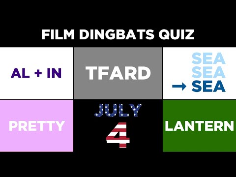 Film Dingbats Quiz    |    Impossible To Get 100%