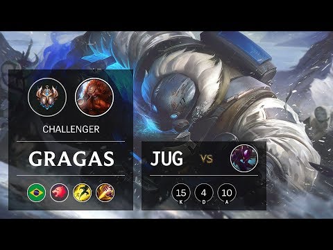 Gragas Jungle vs Kha'Zix - BR Challenger Patch 9.21