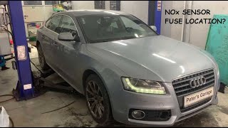 Audi A4 A5 B8 NOx sensor fuse relay location replacement