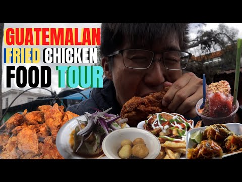THIS IS GUATEMALAN FRIED CHICKEN - IT'S SO GOOD? Buñuelos, Granizadas, Chuchitos in Xela, Guatemala!