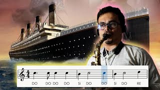 Download lagu Sax Alto - Música do Titanic, partitura com notas. mp3