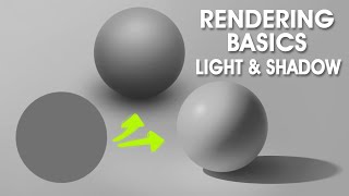 How to Paint & Light a Realistic Sphere | Light & Shadow Rendering Basics Digital Painting Tutorial
