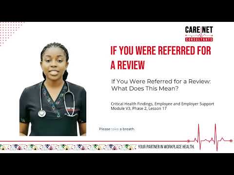 If You Were Referred for a Review: What Does This Mean