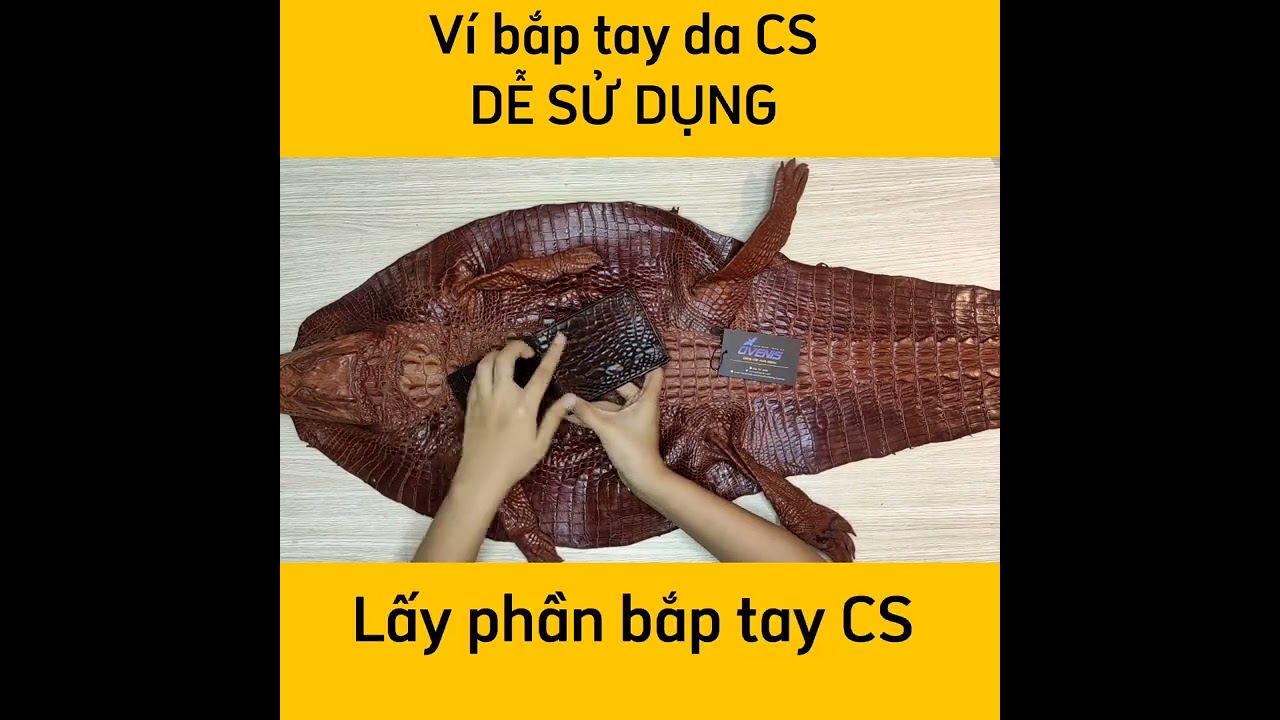 SIÊU PHẨM..! Ví nam da bắp tay cá sấu [GAI NỔI NHẸ ĐẸP TINH TẾ]