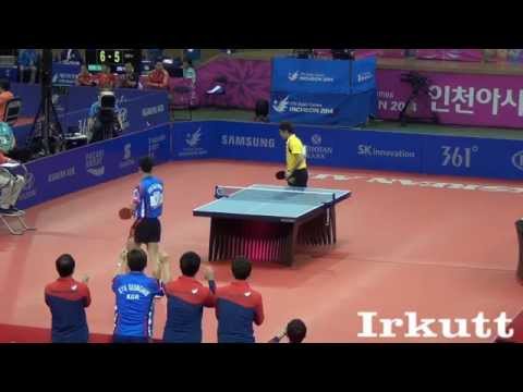 Chen Feng - Joo Sae Hyuk. 2014 Asian Games. Men's Team Quarterfinal.