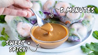 The EASIEST Peanut Dipping Sauce Recipe!