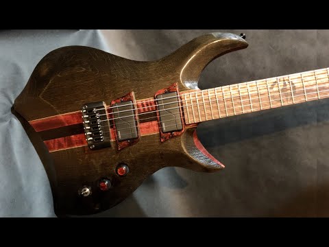 Custom Guitar Build - The Wyvern - Bog Oak and Flame Maple [Full Build]