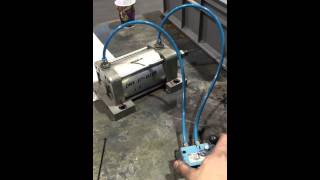 Simple pneumatic cylinder test system